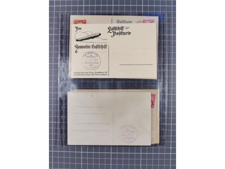 1919/1933, fast 30 Briefe und Karten mit Schwerpunkt bei der “Bodensee”-Post mit u.a. Sieger Nr. 19A, 19Ac, 19Ae, zwei fehler