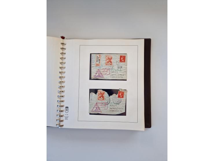 1931/2000 (ca.), interessanter Sammlungsbestand mit u.a. Postkarte “Tilling Raketenflugzeug” (Eckfehler), Österreich-Briefe m