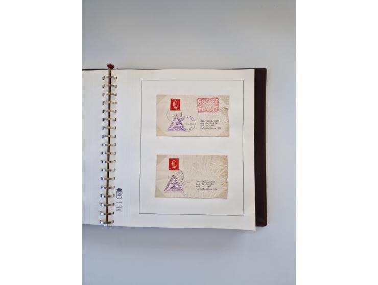 1931/2000 (ca.), interessanter Sammlungsbestand mit u.a. Postkarte “Tilling Raketenflugzeug” (Eckfehler), Österreich-Briefe m