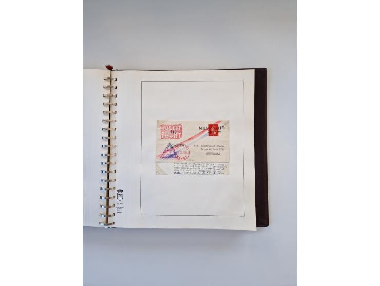 1931/2000 (ca.), interessanter Sammlungsbestand mit u.a. Postkarte “Tilling Raketenflugzeug” (Eckfehler), Österreich-Briefe m