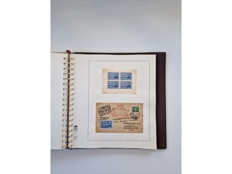 1931/2000 (ca.), interessanter Sammlungsbestand mit u.a. Postkarte “Tilling Raketenflugzeug” (Eckfehler), Österreich-Briefe m