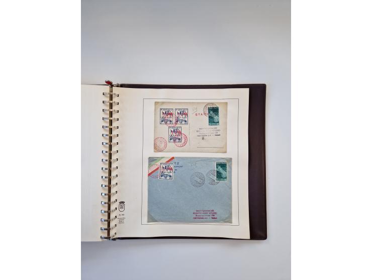 1931/2000 (ca.), interessanter Sammlungsbestand mit u.a. Postkarte “Tilling Raketenflugzeug” (Eckfehler), Österreich-Briefe m