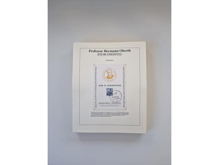 1931/2000 (ca.), interessanter Sammlungsbestand mit u.a. Postkarte “Tilling Raketenflugzeug” (Eckfehler), Österreich-Briefe m