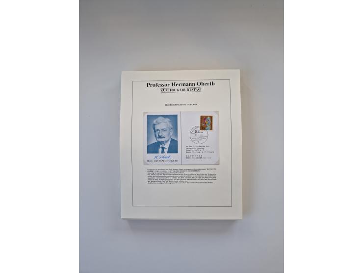 1931/2000 (ca.), interessanter Sammlungsbestand mit u.a. Postkarte “Tilling Raketenflugzeug” (Eckfehler), Österreich-Briefe m