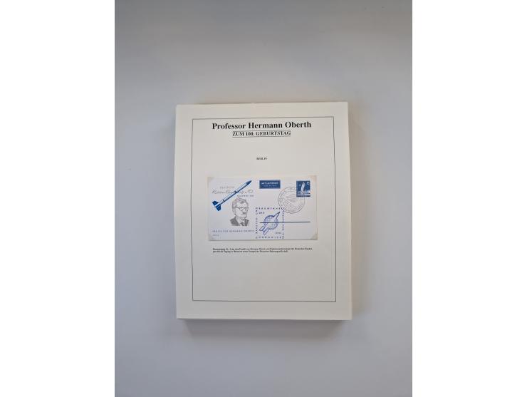 1931/2000 (ca.), interessanter Sammlungsbestand mit u.a. Postkarte “Tilling Raketenflugzeug” (Eckfehler), Österreich-Briefe m