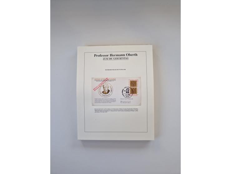 1931/2000 (ca.), interessanter Sammlungsbestand mit u.a. Postkarte “Tilling Raketenflugzeug” (Eckfehler), Österreich-Briefe m