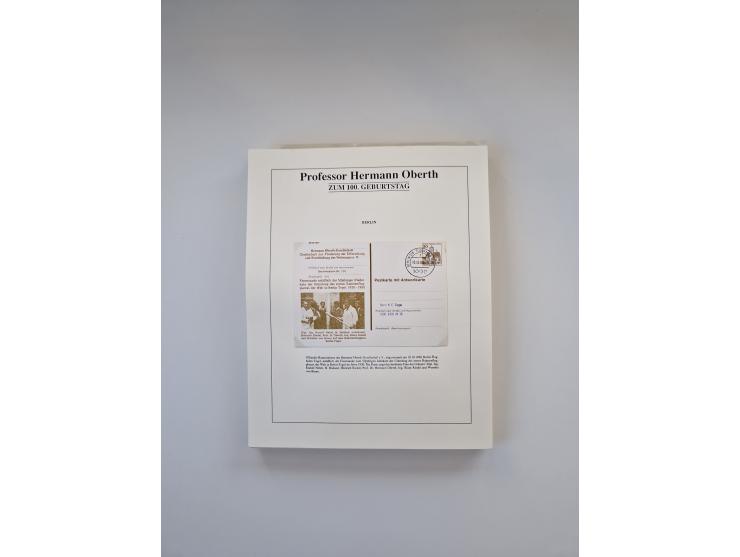 1931/2000 (ca.), interessanter Sammlungsbestand mit u.a. Postkarte “Tilling Raketenflugzeug” (Eckfehler), Österreich-Briefe m