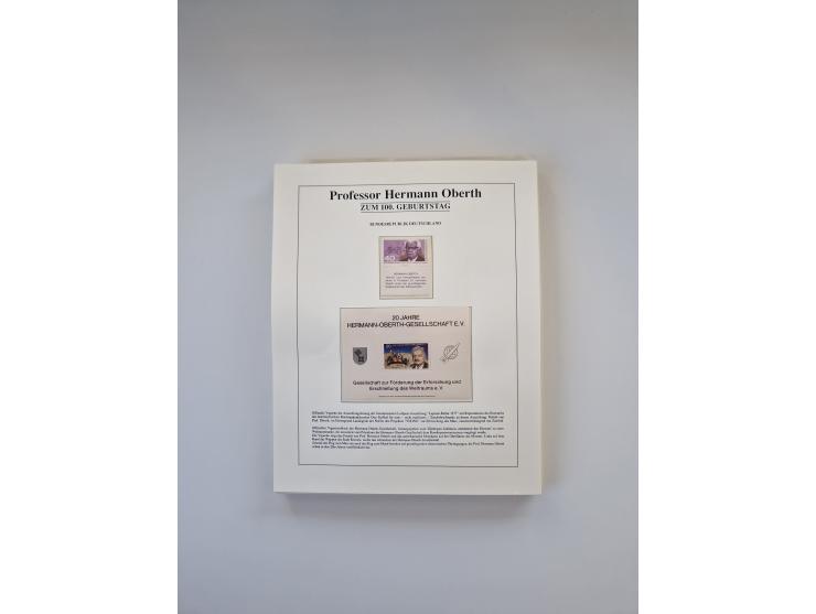 1931/2000 (ca.), interessanter Sammlungsbestand mit u.a. Postkarte “Tilling Raketenflugzeug” (Eckfehler), Österreich-Briefe m