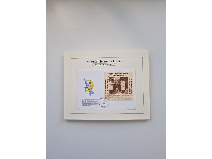 1931/2000 (ca.), interessanter Sammlungsbestand mit u.a. Postkarte “Tilling Raketenflugzeug” (Eckfehler), Österreich-Briefe m