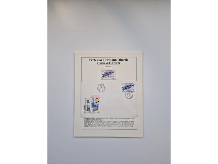 1931/2000 (ca.), interessanter Sammlungsbestand mit u.a. Postkarte “Tilling Raketenflugzeug” (Eckfehler), Österreich-Briefe m