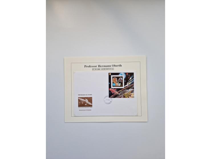 1931/2000 (ca.), interessanter Sammlungsbestand mit u.a. Postkarte “Tilling Raketenflugzeug” (Eckfehler), Österreich-Briefe m