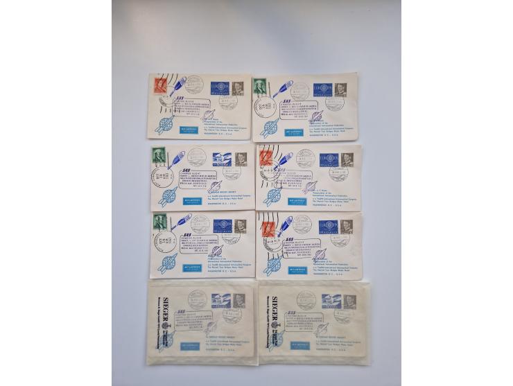 1931/2000 (ca.), interessanter Sammlungsbestand mit u.a. Postkarte “Tilling Raketenflugzeug” (Eckfehler), Österreich-Briefe m