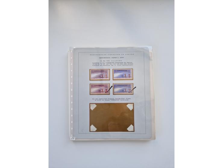 1931/2000 (ca.), interessanter Sammlungsbestand mit u.a. Postkarte “Tilling Raketenflugzeug” (Eckfehler), Österreich-Briefe m