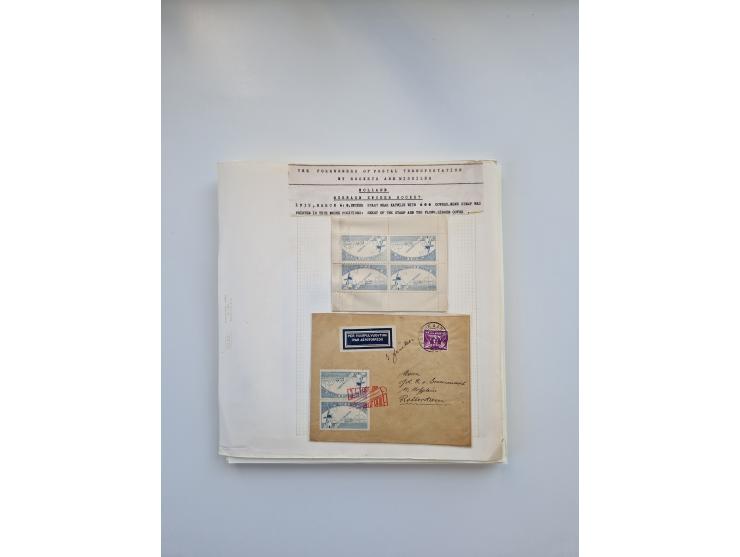 1931/2000 (ca.), interessanter Sammlungsbestand mit u.a. Postkarte “Tilling Raketenflugzeug” (Eckfehler), Österreich-Briefe m