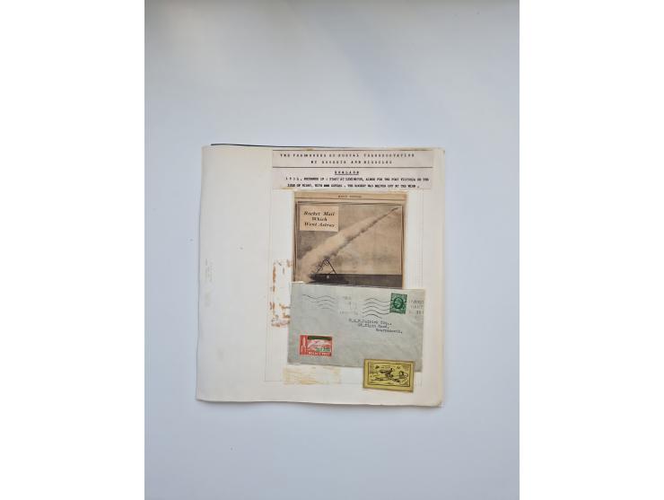 1931/2000 (ca.), interessanter Sammlungsbestand mit u.a. Postkarte “Tilling Raketenflugzeug” (Eckfehler), Österreich-Briefe m
