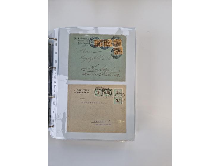 1920/23, umfangreiche Sammlung mit über 4600 Briefen, Karten und Ganzsachen. Dabei interessante Frankaturen, Blockeinheiten, 