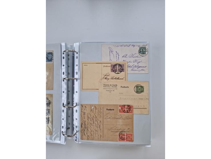 1920/23, umfangreiche Sammlung mit über 4600 Briefen, Karten und Ganzsachen. Dabei interessante Frankaturen, Blockeinheiten, 