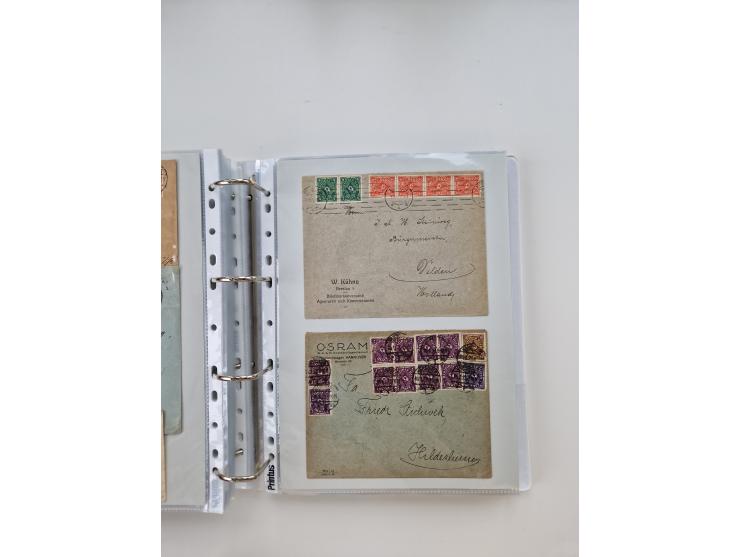 1920/23, umfangreiche Sammlung mit über 4600 Briefen, Karten und Ganzsachen. Dabei interessante Frankaturen, Blockeinheiten, 