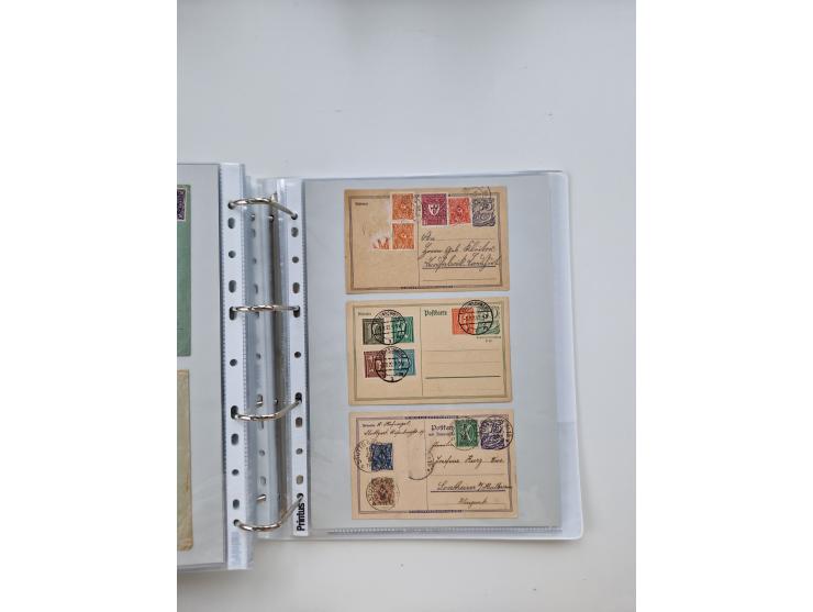 1920/23, umfangreiche Sammlung mit über 4600 Briefen, Karten und Ganzsachen. Dabei interessante Frankaturen, Blockeinheiten, 