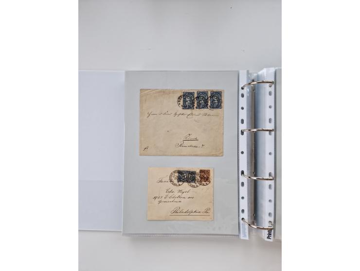 1920/23, umfangreiche Sammlung mit über 4600 Briefen, Karten und Ganzsachen. Dabei interessante Frankaturen, Blockeinheiten, 