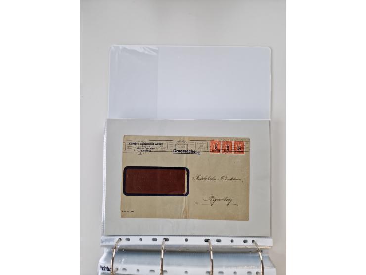 1920/23, umfangreiche Sammlung mit über 4600 Briefen, Karten und Ganzsachen. Dabei interessante Frankaturen, Blockeinheiten, 