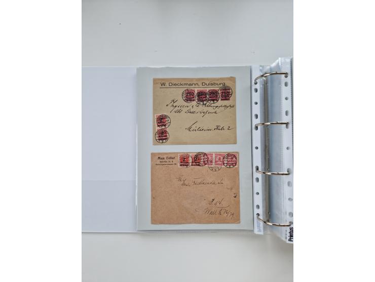1920/23, umfangreiche Sammlung mit über 4600 Briefen, Karten und Ganzsachen. Dabei interessante Frankaturen, Blockeinheiten, 