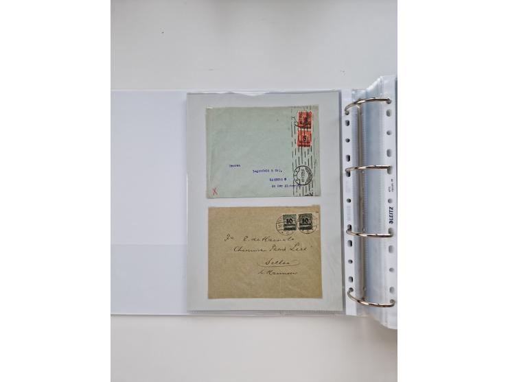 1920/23, umfangreiche Sammlung mit über 4600 Briefen, Karten und Ganzsachen. Dabei interessante Frankaturen, Blockeinheiten, 