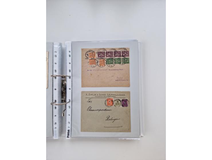 1920/23, umfangreiche Sammlung mit über 4600 Briefen, Karten und Ganzsachen. Dabei interessante Frankaturen, Blockeinheiten, 