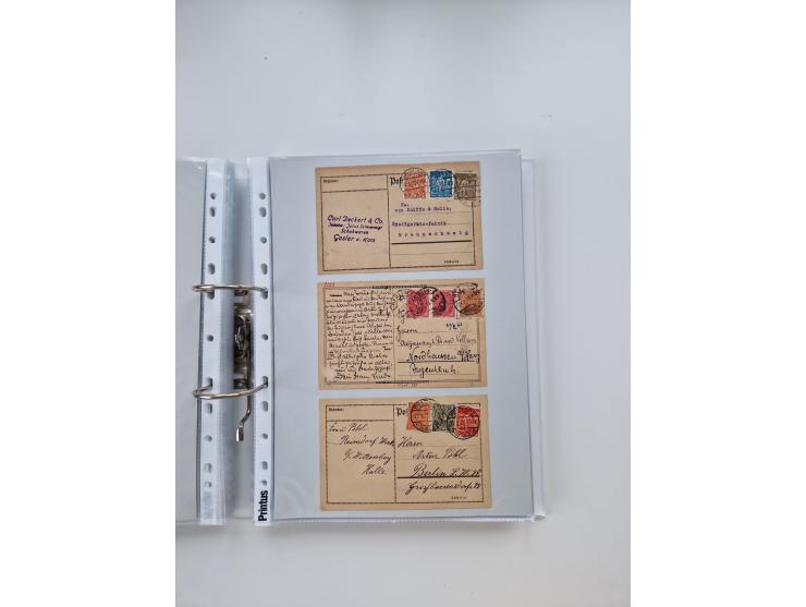 1920/23, umfangreiche Sammlung mit über 4600 Briefen, Karten und Ganzsachen. Dabei interessante Frankaturen, Blockeinheiten, 