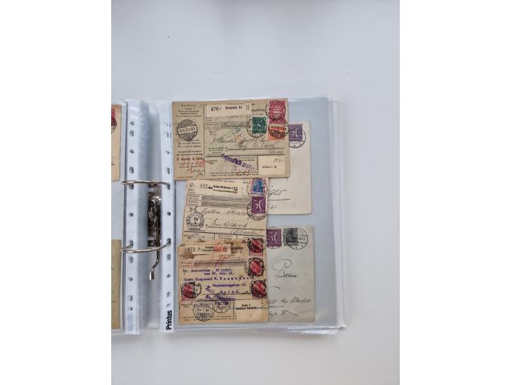 1920/23, umfangreiche Sammlung mit über 4600 Briefen, Karten und Ganzsachen. Dabei interessante Frankaturen, Blockeinheiten, 