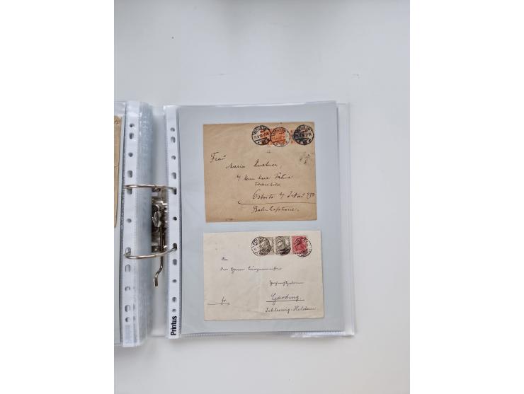 1920/23, umfangreiche Sammlung mit über 4600 Briefen, Karten und Ganzsachen. Dabei interessante Frankaturen, Blockeinheiten, 