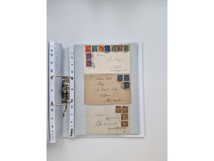 1920/23, umfangreiche Sammlung mit über 4600 Briefen, Karten und Ganzsachen. Dabei interessante Frankaturen, Blockeinheiten, 