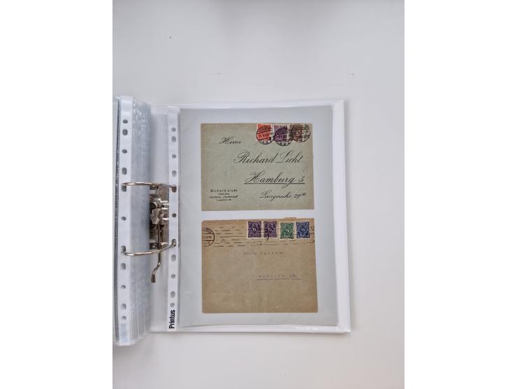 1920/23, umfangreiche Sammlung mit über 4600 Briefen, Karten und Ganzsachen. Dabei interessante Frankaturen, Blockeinheiten, 