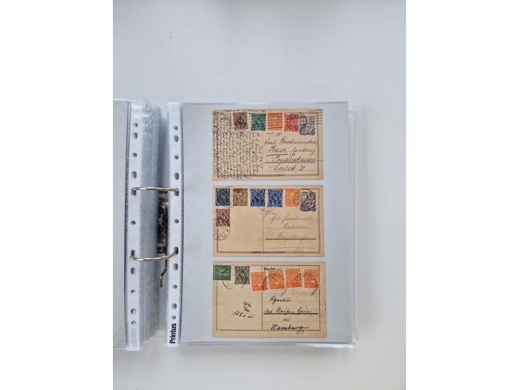 1920/23, umfangreiche Sammlung mit über 4600 Briefen, Karten und Ganzsachen. Dabei interessante Frankaturen, Blockeinheiten, 