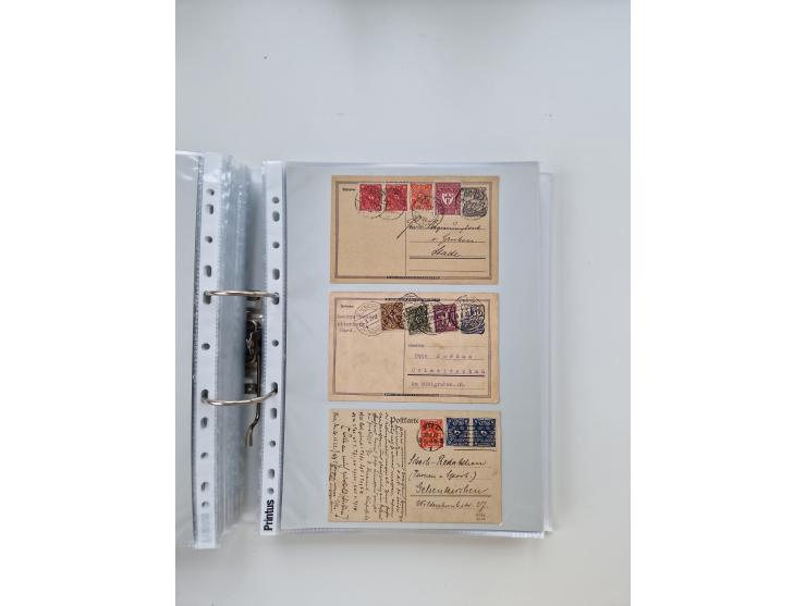 1920/23, umfangreiche Sammlung mit über 4600 Briefen, Karten und Ganzsachen. Dabei interessante Frankaturen, Blockeinheiten, 