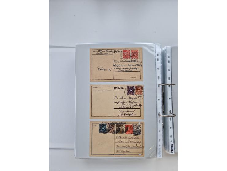 1920/23, umfangreiche Sammlung mit über 4600 Briefen, Karten und Ganzsachen. Dabei interessante Frankaturen, Blockeinheiten, 