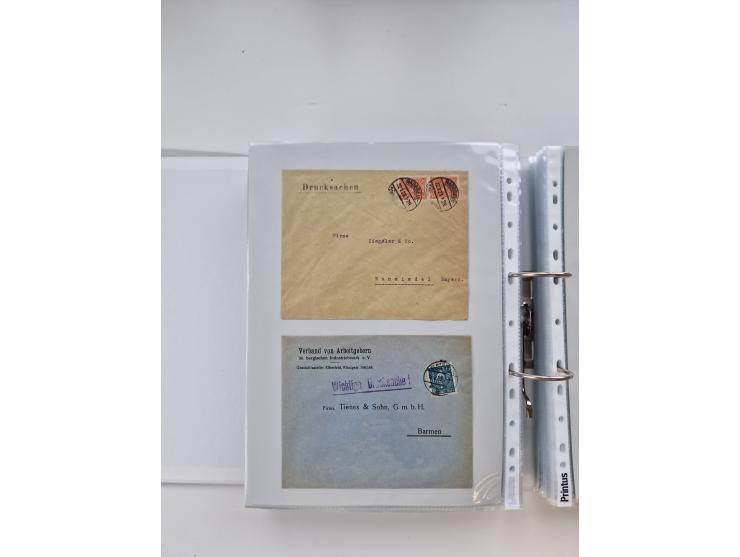 1920/23, umfangreiche Sammlung mit über 4600 Briefen, Karten und Ganzsachen. Dabei interessante Frankaturen, Blockeinheiten, 