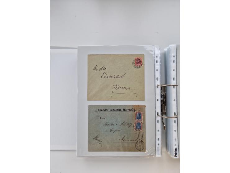 1920/23, umfangreiche Sammlung mit über 4600 Briefen, Karten und Ganzsachen. Dabei interessante Frankaturen, Blockeinheiten, 