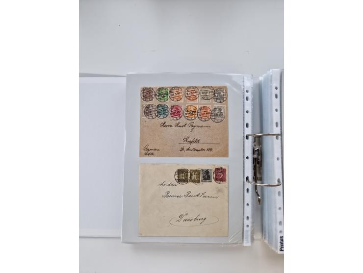 1920/23, umfangreiche Sammlung mit über 4600 Briefen, Karten und Ganzsachen. Dabei interessante Frankaturen, Blockeinheiten, 