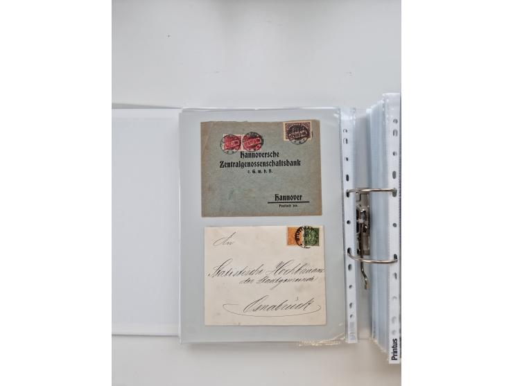 1920/23, umfangreiche Sammlung mit über 4600 Briefen, Karten und Ganzsachen. Dabei interessante Frankaturen, Blockeinheiten, 