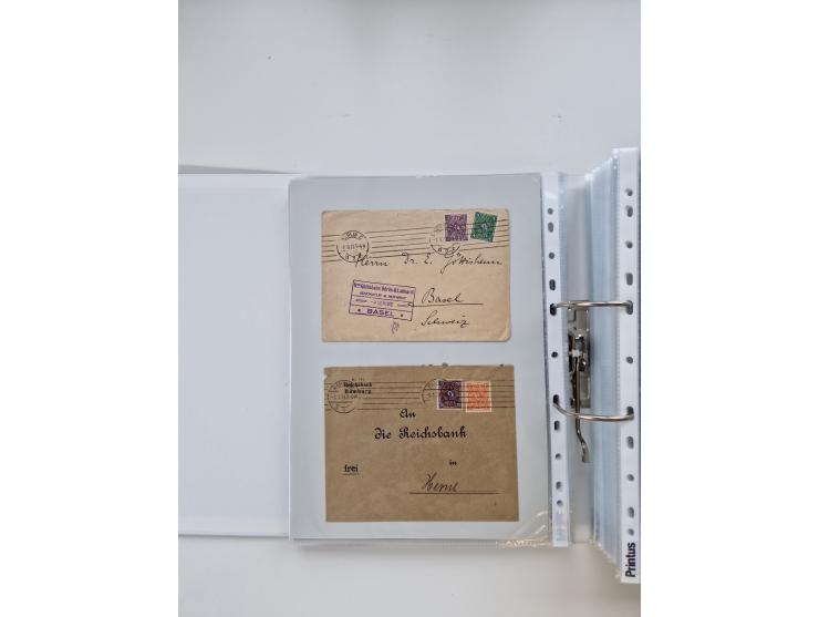 1920/23, umfangreiche Sammlung mit über 4600 Briefen, Karten und Ganzsachen. Dabei interessante Frankaturen, Blockeinheiten, 