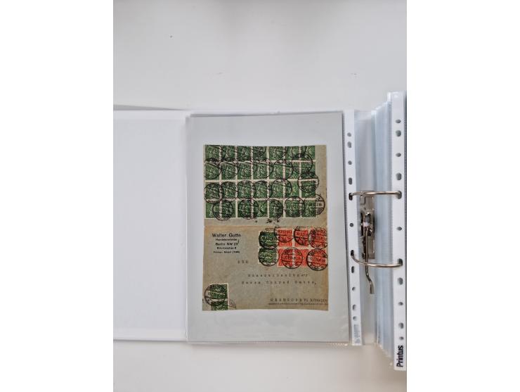 1920/23, umfangreiche Sammlung mit über 4600 Briefen, Karten und Ganzsachen. Dabei interessante Frankaturen, Blockeinheiten, 