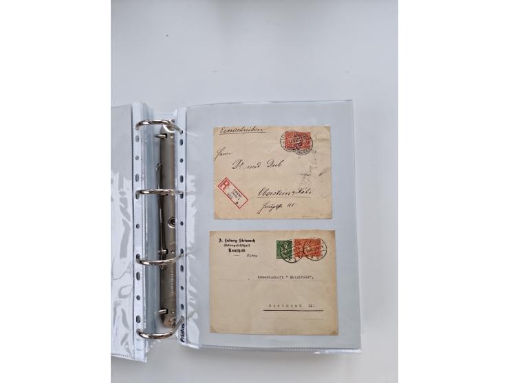1920/23, umfangreiche Sammlung mit über 4600 Briefen, Karten und Ganzsachen. Dabei interessante Frankaturen, Blockeinheiten, 