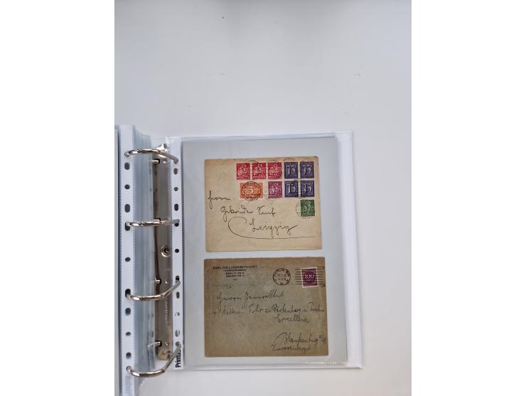 1920/23, umfangreiche Sammlung mit über 4600 Briefen, Karten und Ganzsachen. Dabei interessante Frankaturen, Blockeinheiten, 