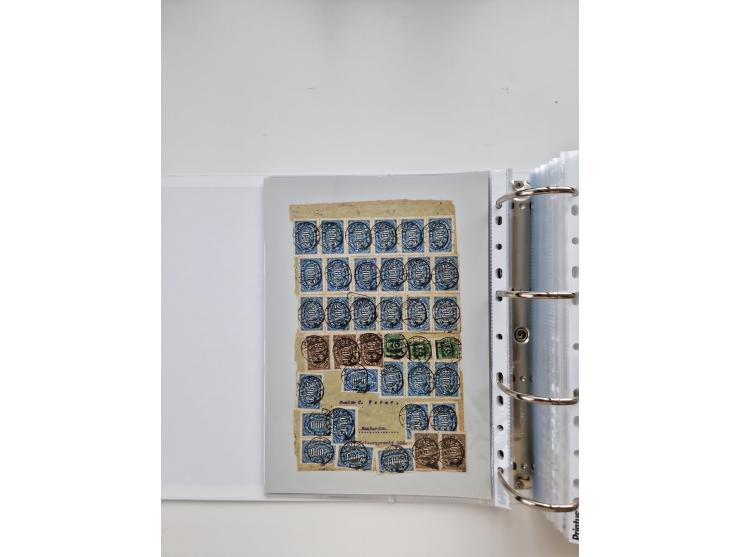 1920/23, umfangreiche Sammlung mit über 4600 Briefen, Karten und Ganzsachen. Dabei interessante Frankaturen, Blockeinheiten, 