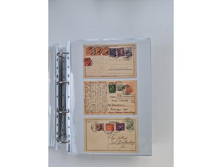 1920/23, umfangreiche Sammlung mit über 4600 Briefen, Karten und Ganzsachen. Dabei interessante Frankaturen, Blockeinheiten, 