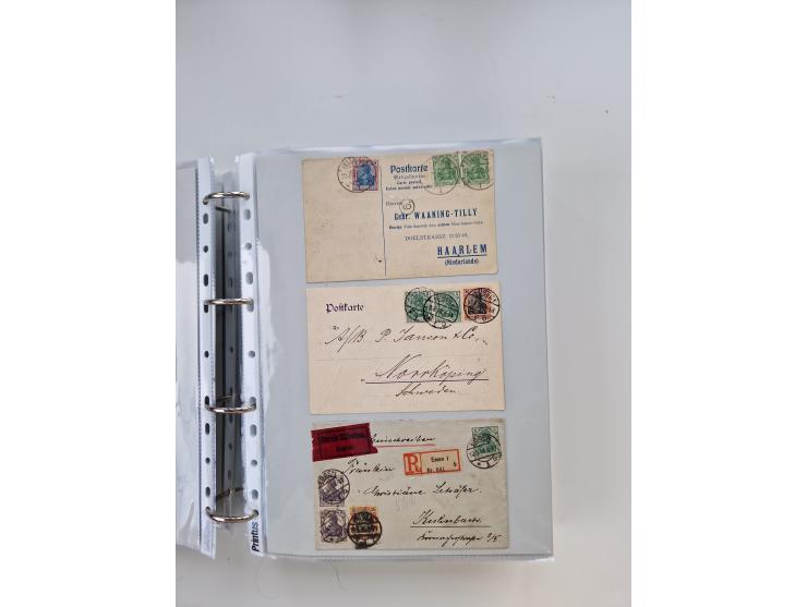 1920/23, umfangreiche Sammlung mit über 4600 Briefen, Karten und Ganzsachen. Dabei interessante Frankaturen, Blockeinheiten, 