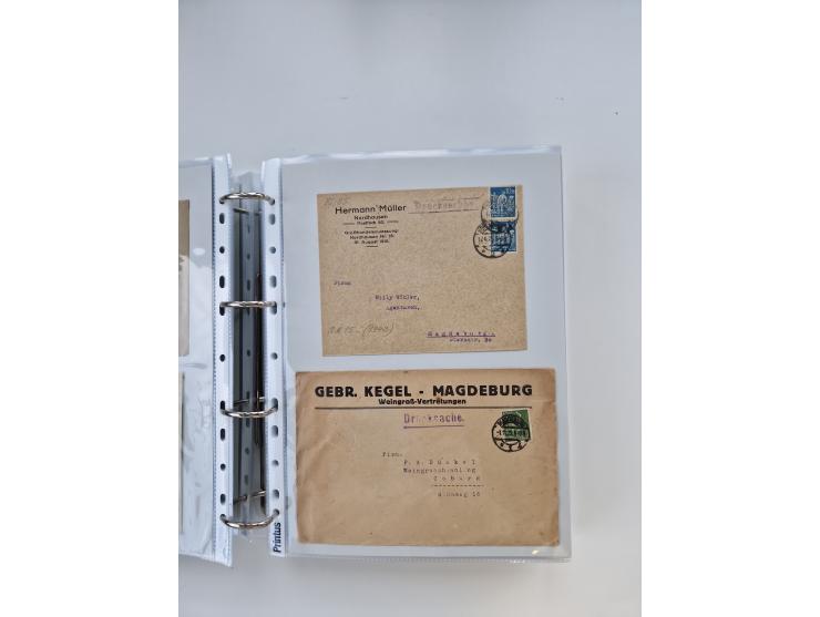 1920/23, umfangreiche Sammlung mit über 4600 Briefen, Karten und Ganzsachen. Dabei interessante Frankaturen, Blockeinheiten, 
