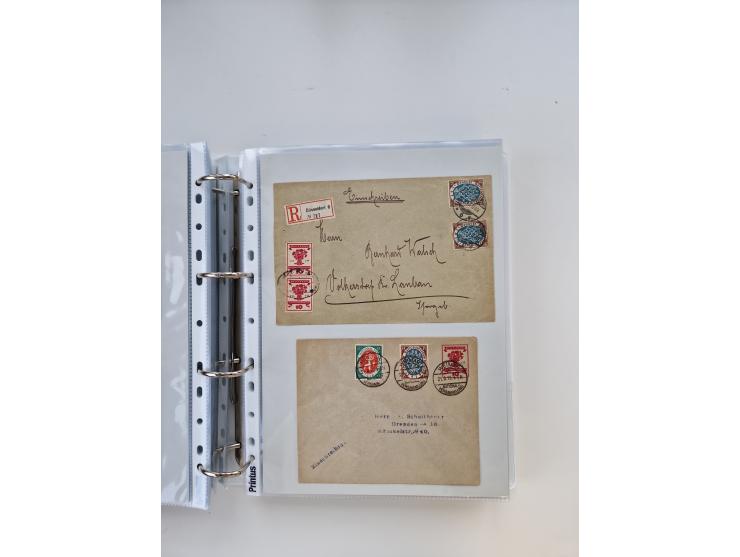 1920/23, umfangreiche Sammlung mit über 4600 Briefen, Karten und Ganzsachen. Dabei interessante Frankaturen, Blockeinheiten, 