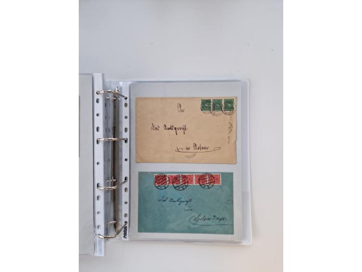 1920/23, umfangreiche Sammlung mit über 4600 Briefen, Karten und Ganzsachen. Dabei interessante Frankaturen, Blockeinheiten, 